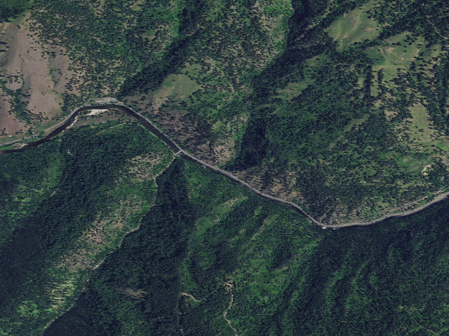 Aerial image of Meadow Creek Campground