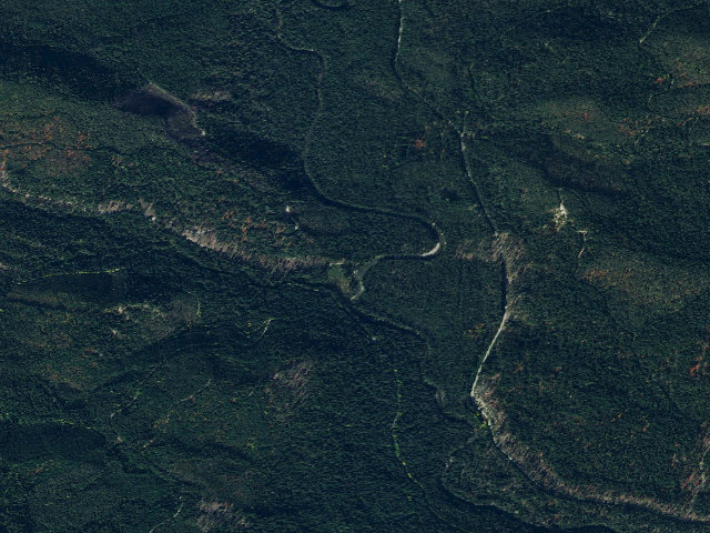 Aerial image of Meadow Creek Campground