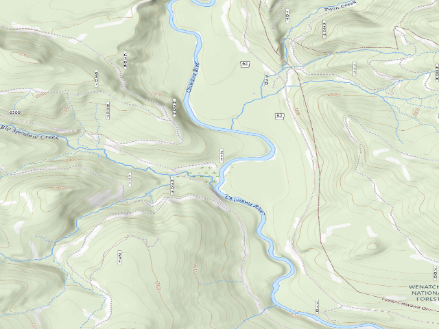 USGS topographic map of Meadow Creek Campground