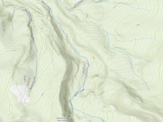 USGS topographic map of Meadow Creek Rd-007