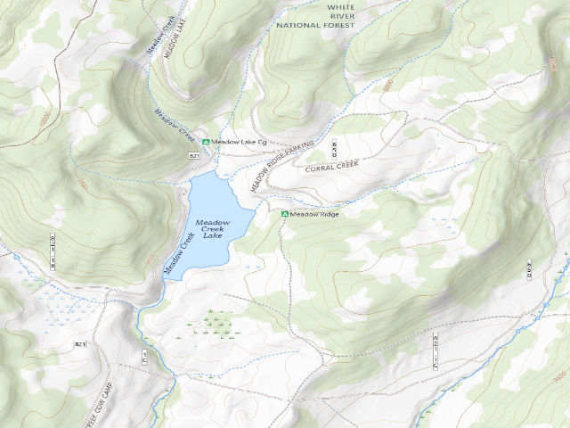 USGS topographic map of Meadow Ridge