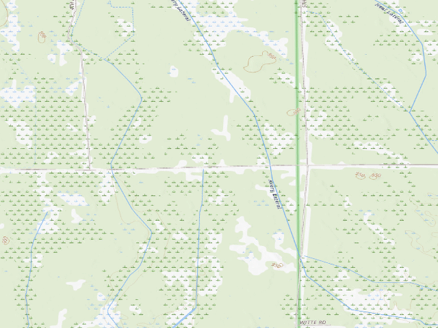 USGS topographic map of Meadow Valley Wildlife Area – Designated Primitive Camp Site (OSM "Meadow Valley W")