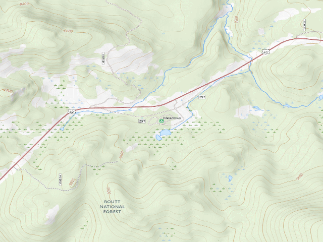USGS topographic map of Meadows