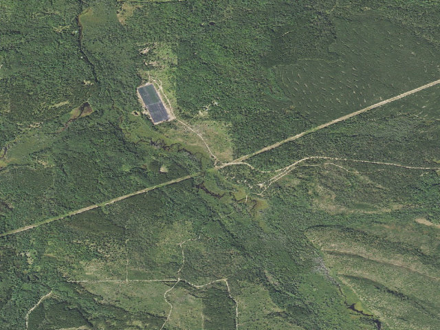 Aerial image of Meadows Orv Campground
