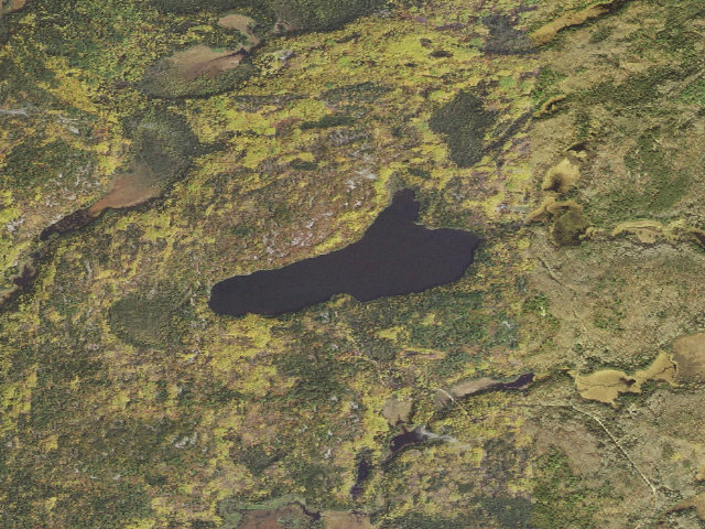 Aerial image of Meander Lake