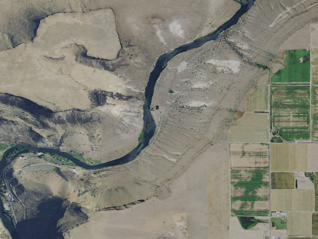 Aerial image of Mecca Flat Campground