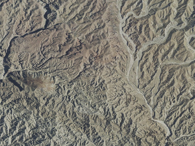 Aerial image of Mecca Hills Wilderness