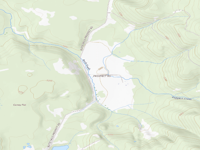 USGS topographic map of Medco Pond Dispersed Camping