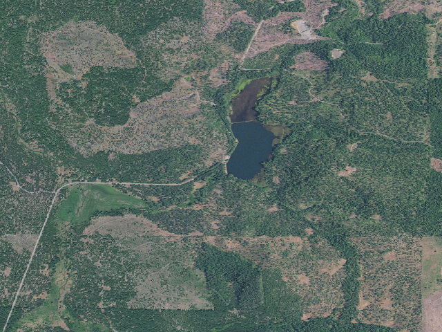 Aerial image of Medeco Pond Dispersed Camping