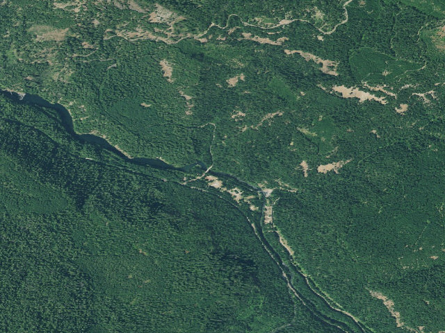 Aerial image of Medicine Creek