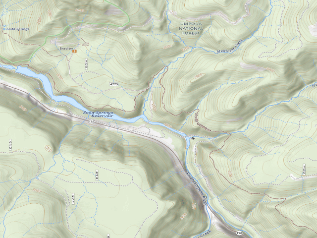 USGS topographic map of Medicine Creek