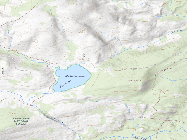 USGS topographic map of Medicine Lake-001