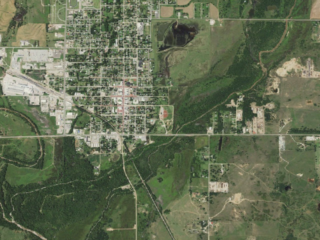 Aerial image of Medicine Lodge City Park