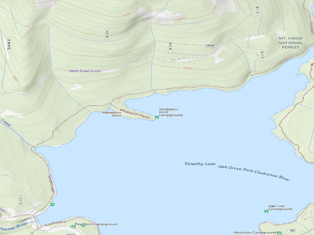 USGS topographic map of Meditation Point