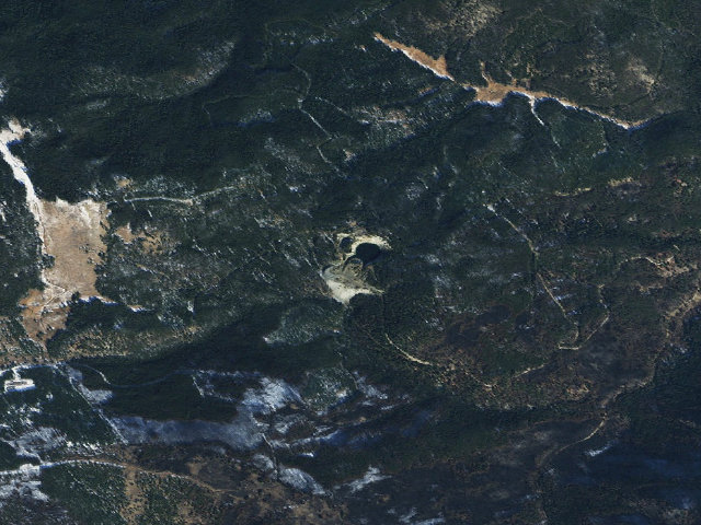 Aerial image of Melted Glass