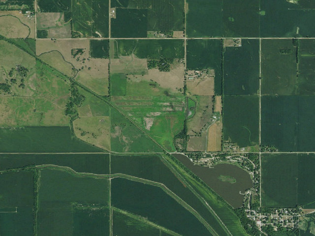 Aerial image of Memphis Lake WMA