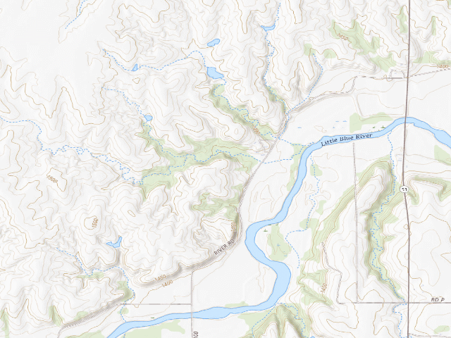 USGS topographic map of Meridian WMA