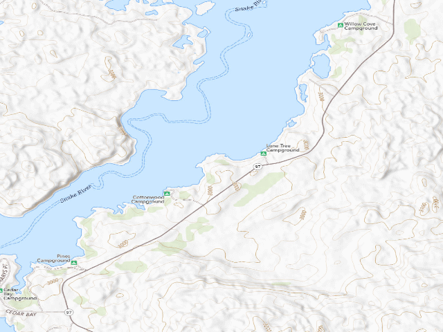 USGS topographic map of Merritt Reservoir SRA