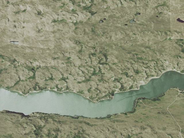 Aerial image of Merritt Reservoir WMA