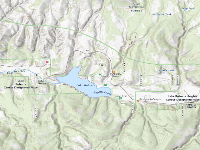 USGS topographic map of Mesa