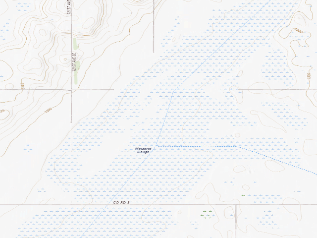 USGS topographic map of Meszaros Slough WMA (Sargent County)