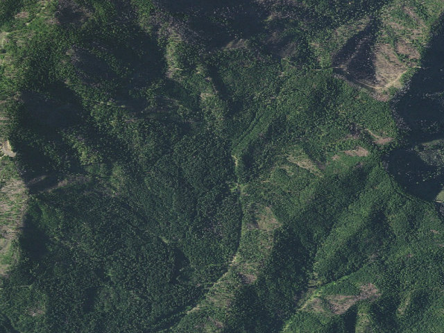 Aerial image of Meyers Camp Dispersed Campsites
