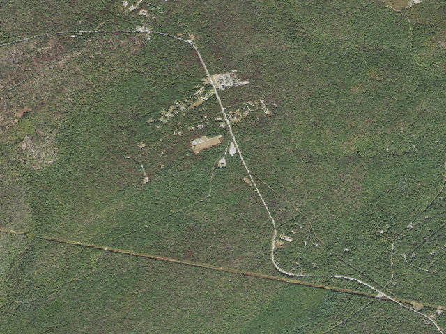 Aerial image of Michaux State Forest roadside campsite 001H (Big Flat Parking Area)