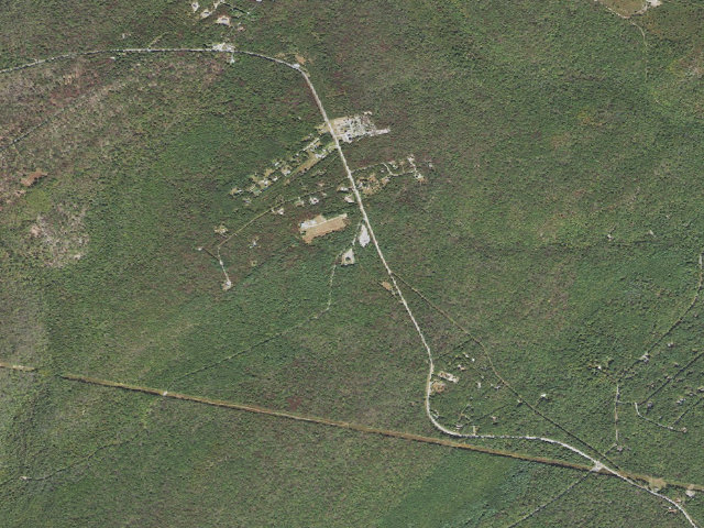 Aerial image of Michaux State Forest roadside campsite 001I (Big Flat Parking Area)