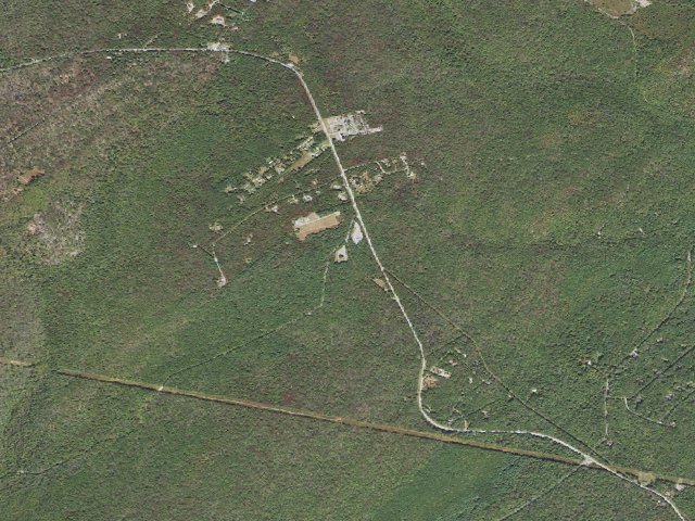 Aerial image of Michaux State Forest roadside campsite 001J (Big Flat Parking Area)