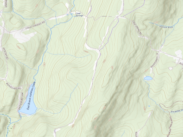 USGS topographic map of Michaux State Forest roadside campsite 017 Firefox