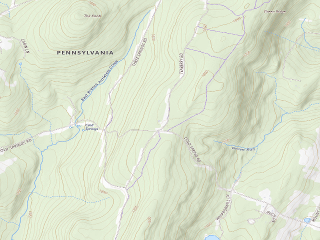 USGS topographic map of Michaux State Forest roadside campsite 021D