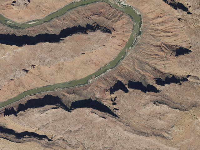 Aerial image of Middle Drinks Canyon Campground