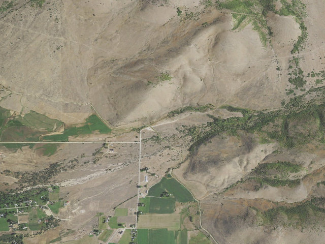 Aerial image of Middle Fork Dispersed Camping