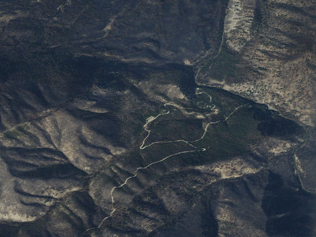 Aerial image of Middle Fork Transfer Camp & Trailhead