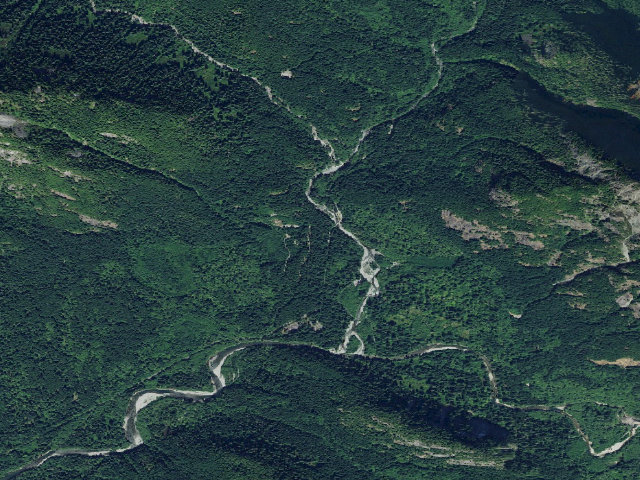 Aerial image of Middle Fork
