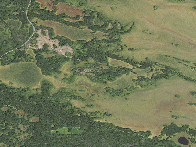 Aerial image of Middle Pigeon River (D55)
