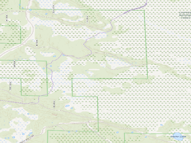 USGS topographic map of Middle Pigeon River (D55)