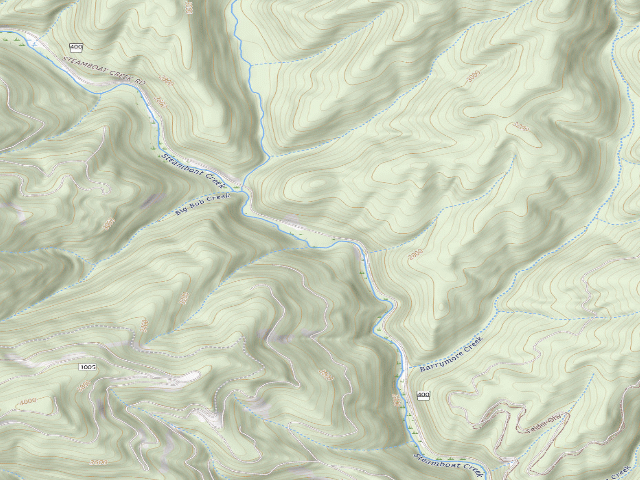 USGS topographic map of Middle Steamboat A