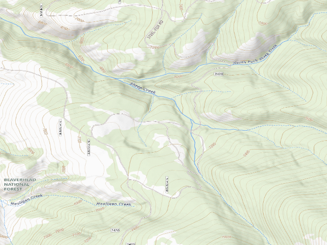 USGS topographic map of Middle Tree