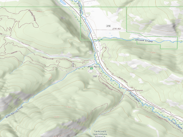 USGS topographic map of Mike Harris
