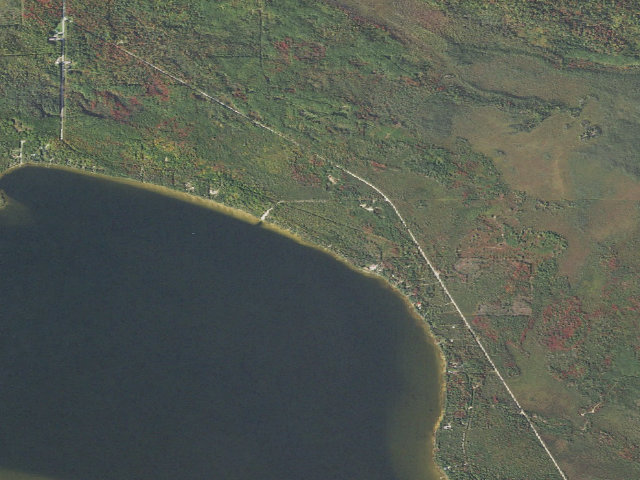Aerial image of Milakokia Lake State Forest Campground