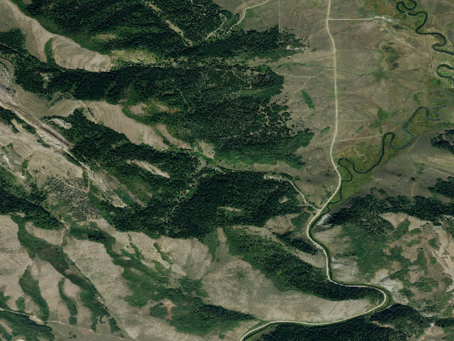 Aerial image of Mill Canyon