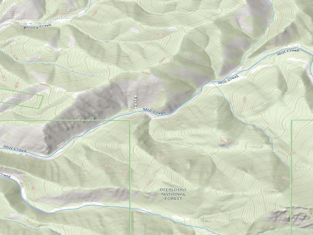 USGS topographic map of Mill Canyon Rusty-001