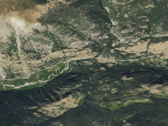 Aerial image of Mill Creek Campground