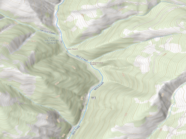 USGS topographic map of Mill Creek D