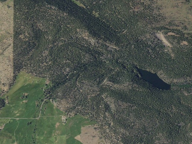 Aerial image of Mill Creek Falls Campground