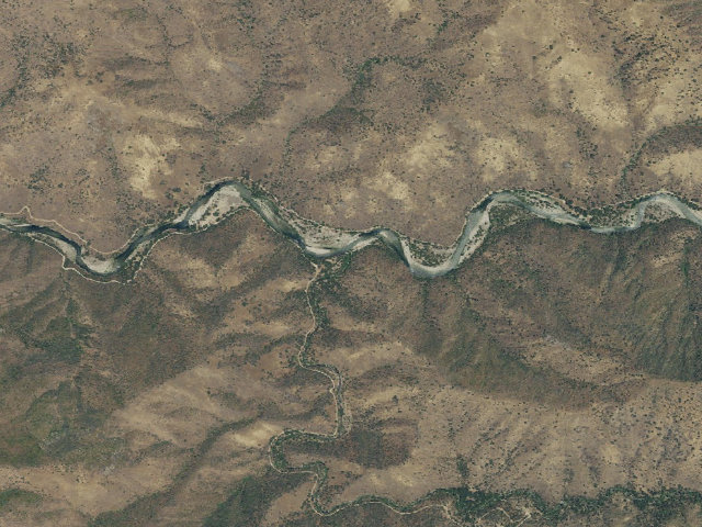 Aerial image of Mill Flat Campground