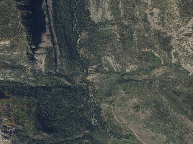 Aerial image of Mill Flat Camping Area
