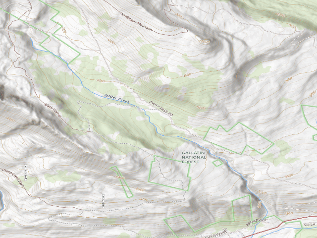 USGS topographic map of Miller-003B