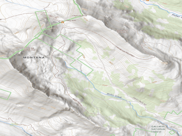 USGS topographic map of Miller-005A